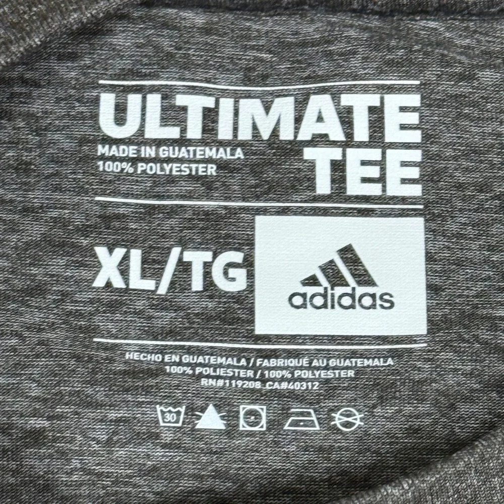 Atlanta Hawks adidas Long Sleeve Shirt Men's XL NBA Ultimate Tee Gray Basketball